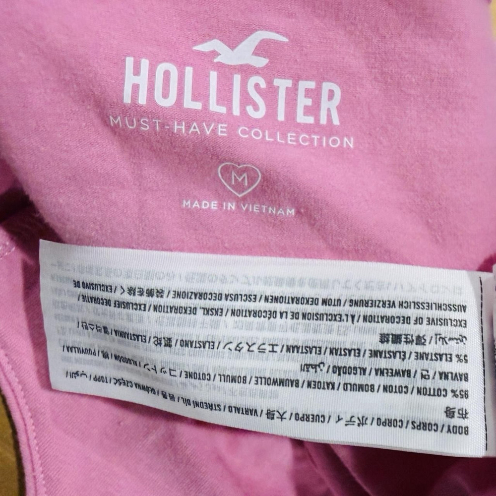 Hollister Pink Bustier Camisole Top M Coquette Corset Balletcore Feminine NWT - Picture 6 of 6